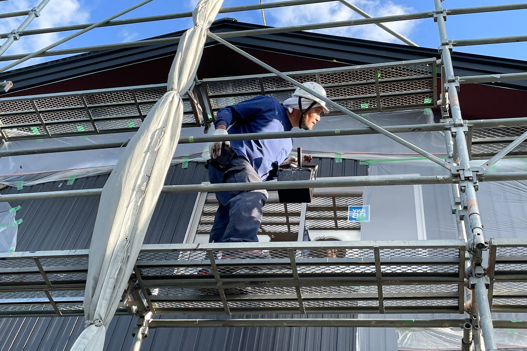 ご家族と一緒に進めたDIYの様子